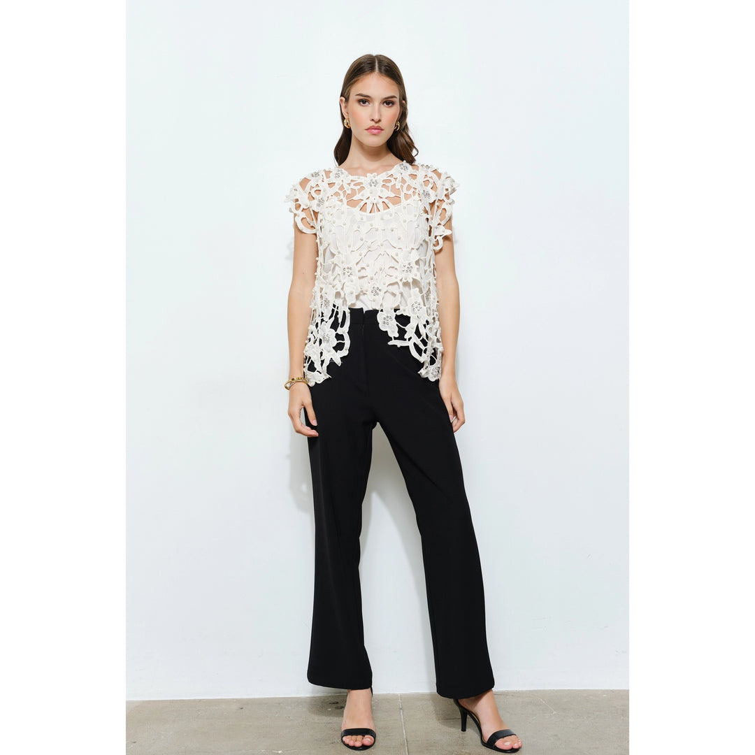 The Evening Muse Lace Top