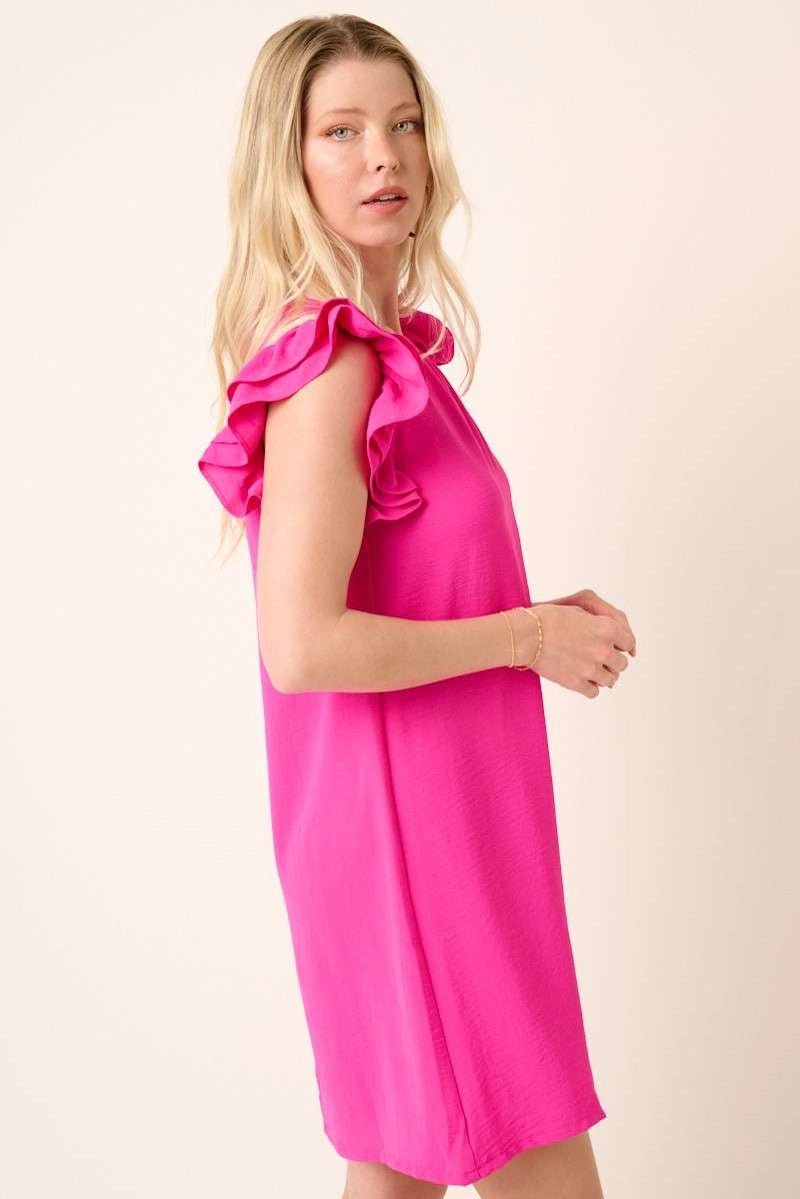 The Pink Petal Ruffle Dress