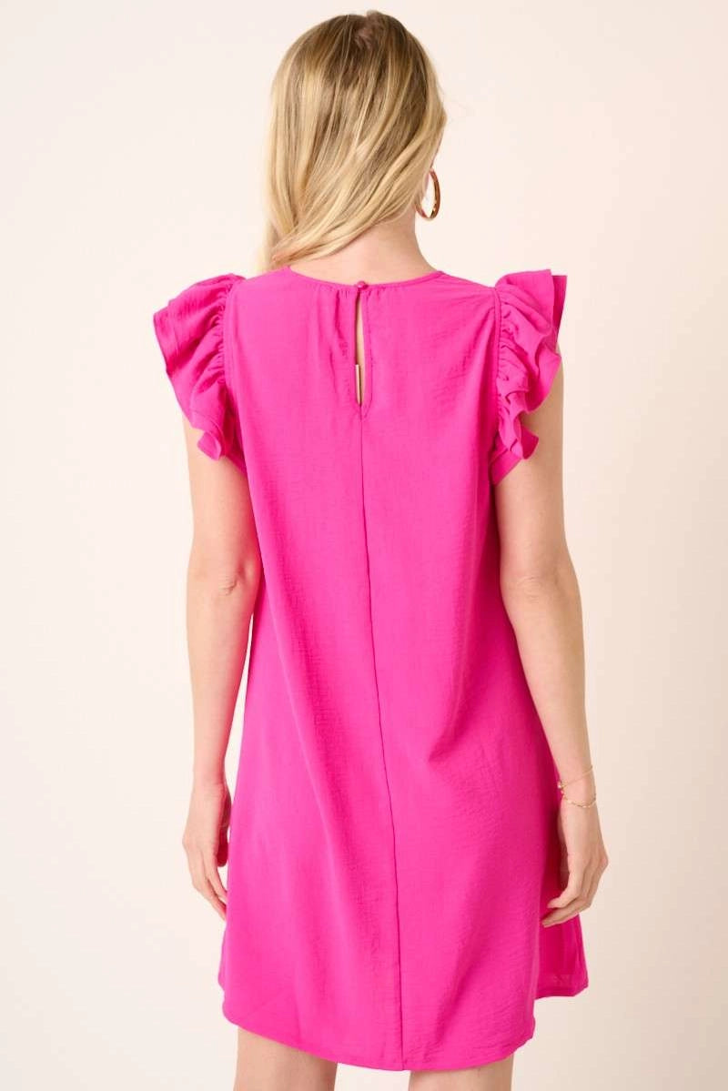 The Pink Petal Ruffle Dress