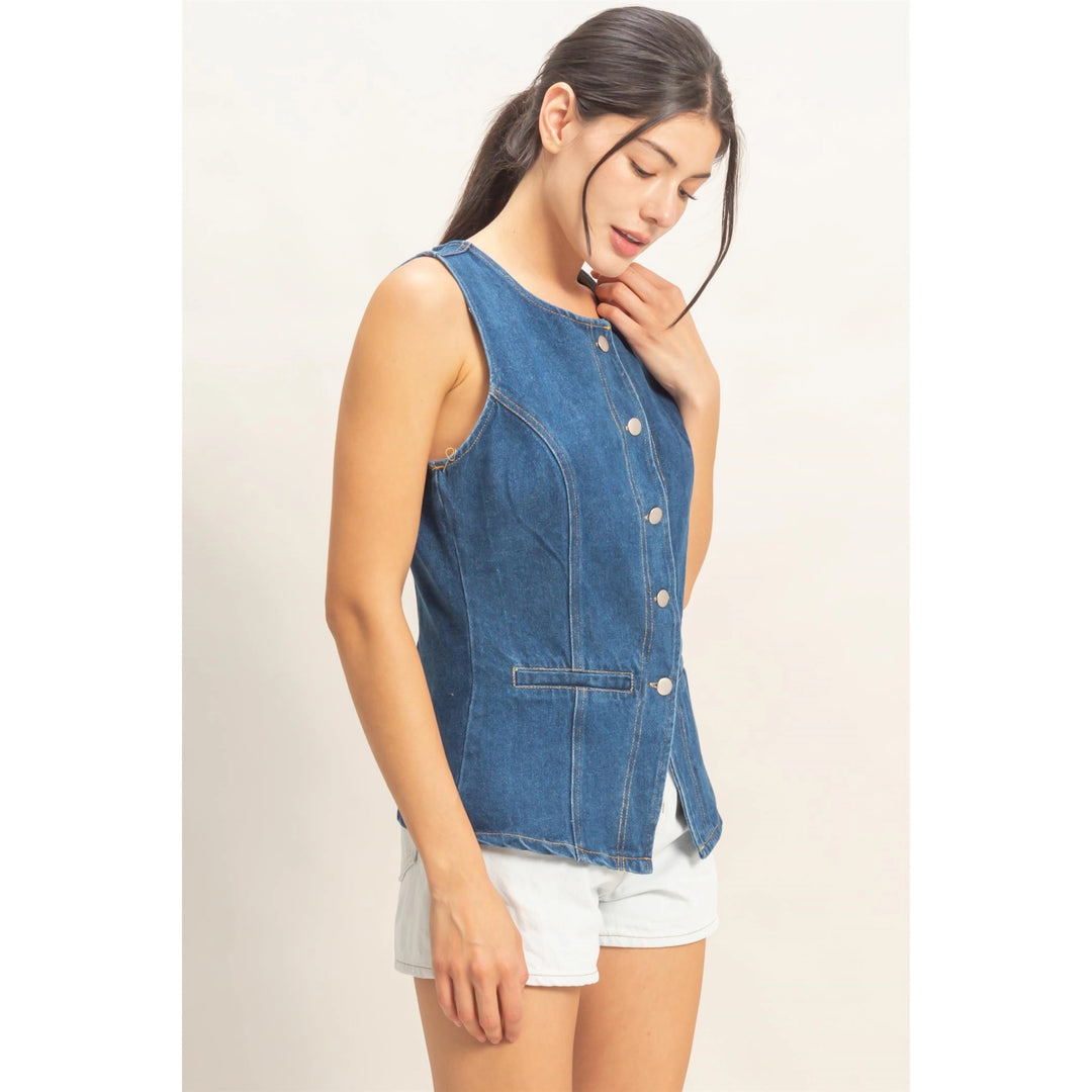 The Camden Denim Vest