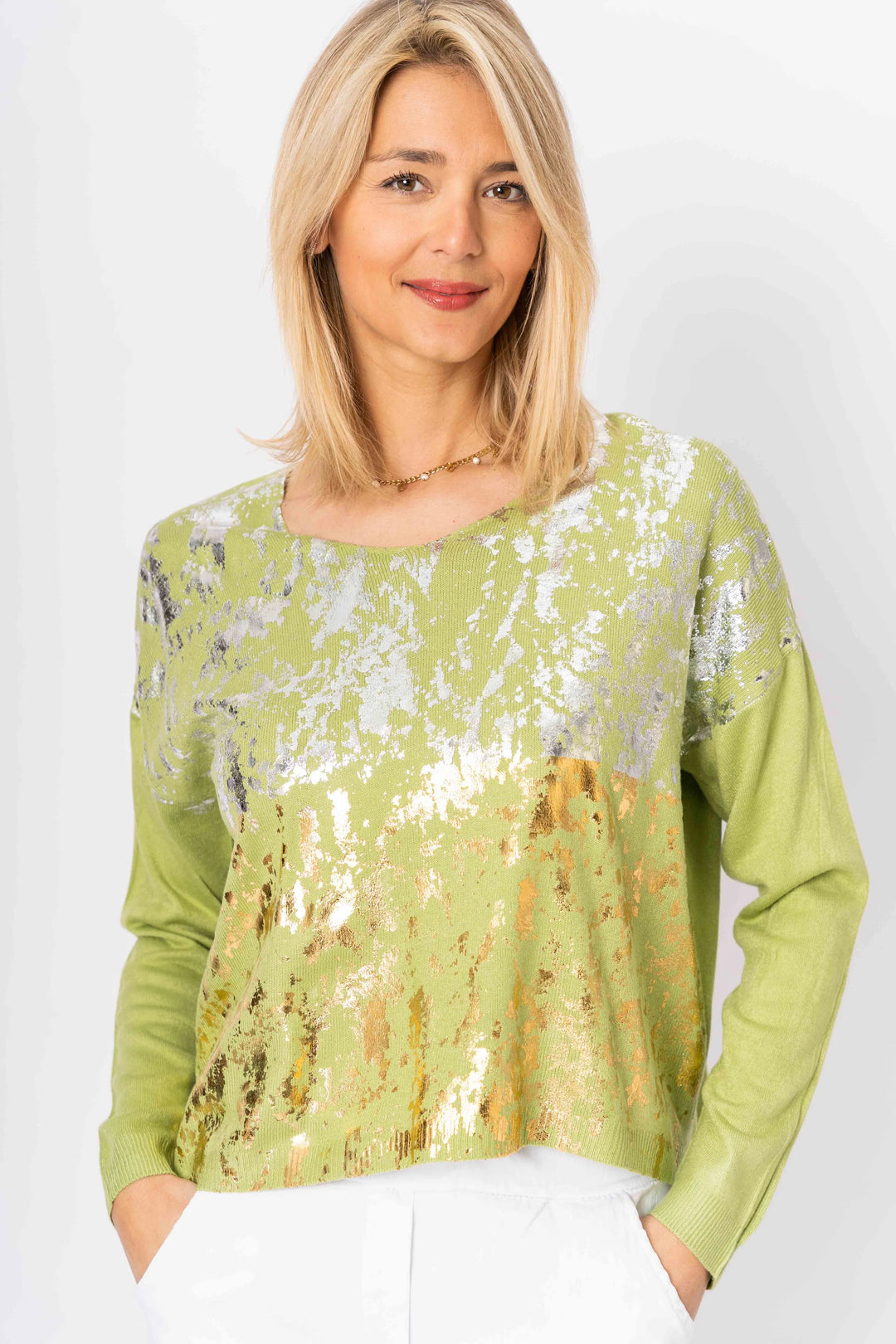 The Gilded Edge Sweater - ONE SIZE