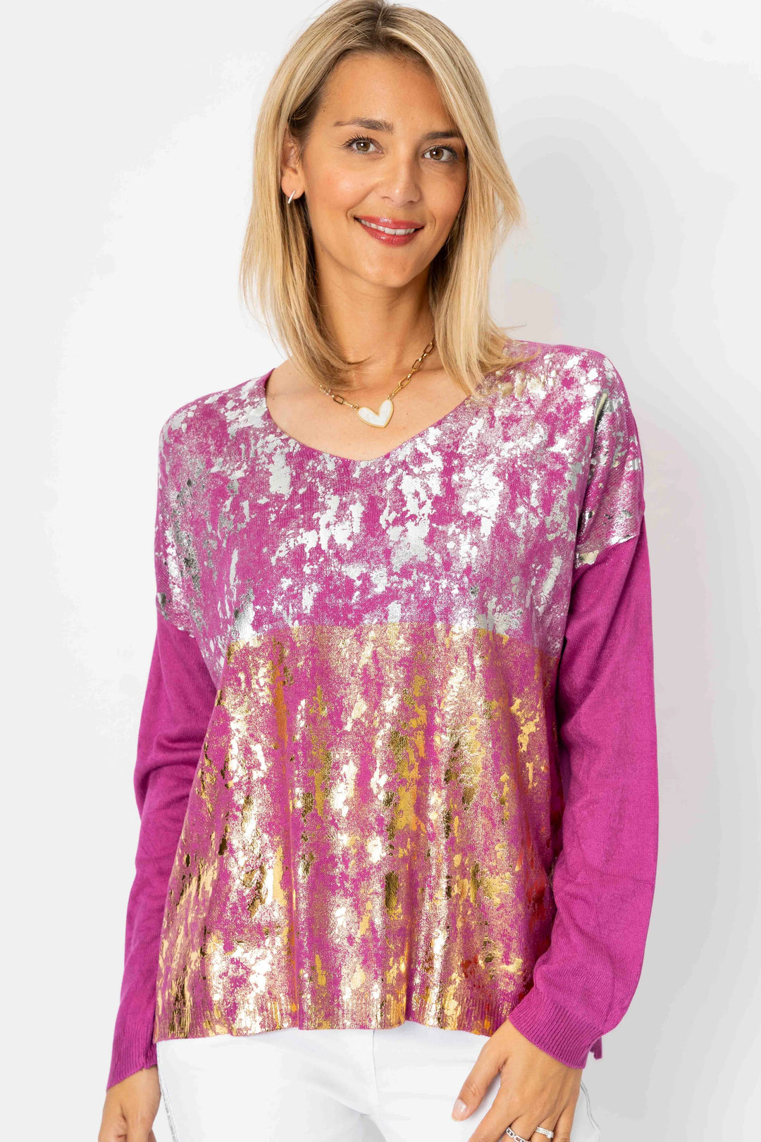 The Gilded Edge Sweater - ONE SIZE