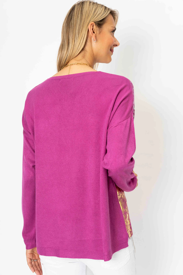 The Gilded Edge Sweater - ONE SIZE