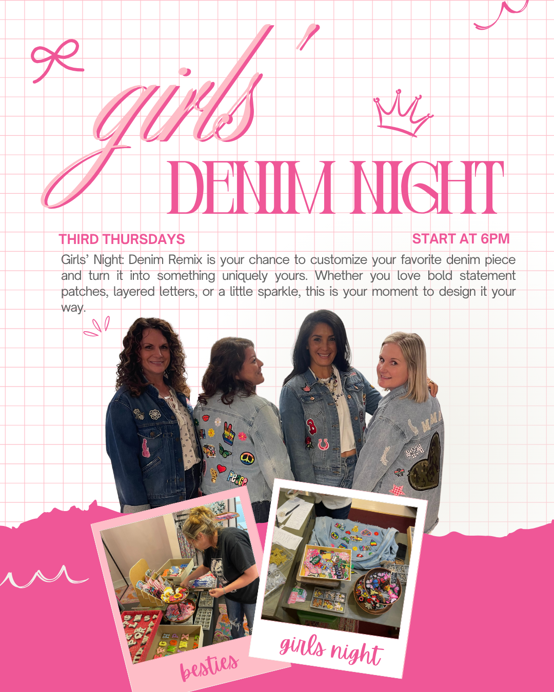 Girls’ Night: Denim Remix $45