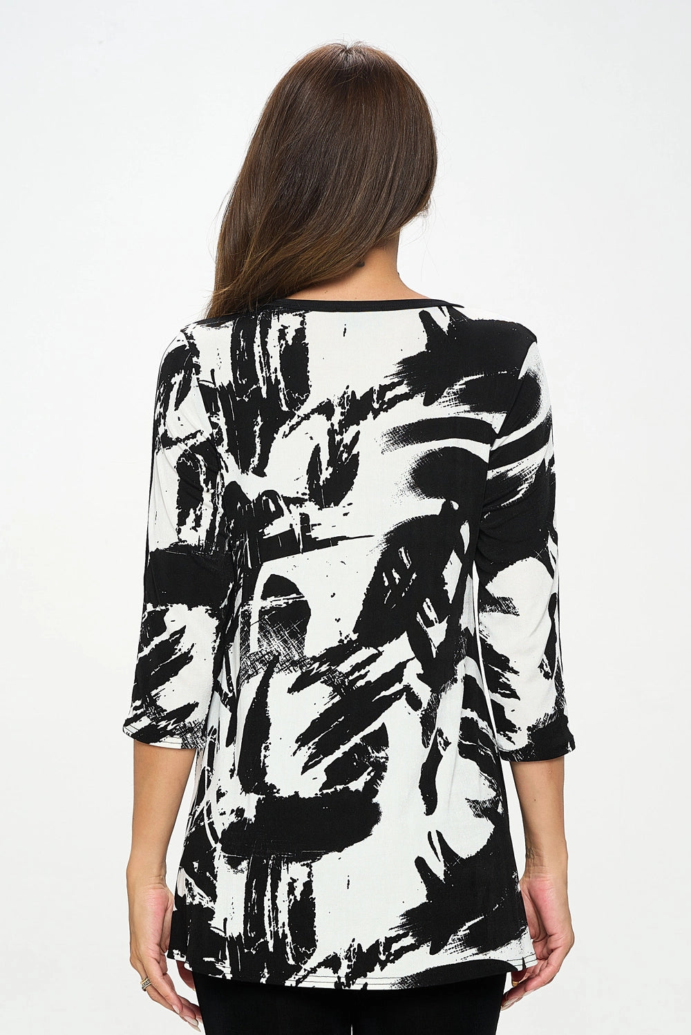 Graffiti V-Neck Contrast Voyage Collection Top
