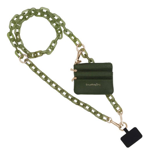 Clip & Go Crossbody Ice Chain Phone Accessory  - Green