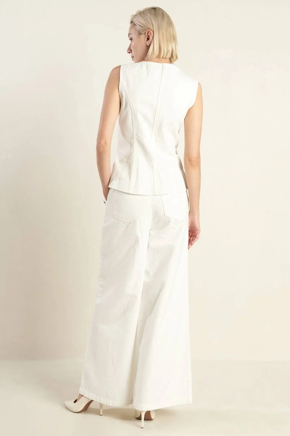 The Ivory Tailored Vest