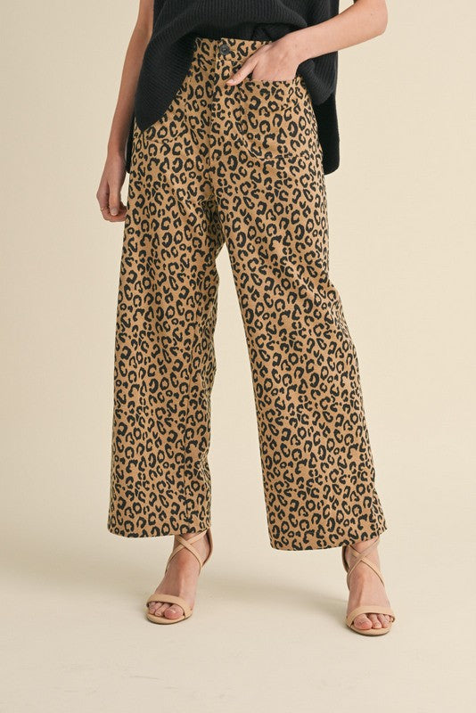 Sunrise Leopard Wide Leg Pants