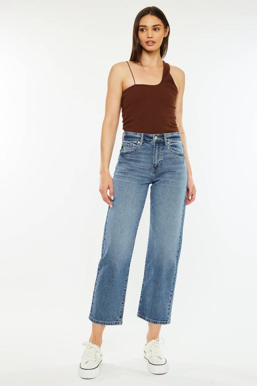 Jordana High Rise True Straight Leg Jeans