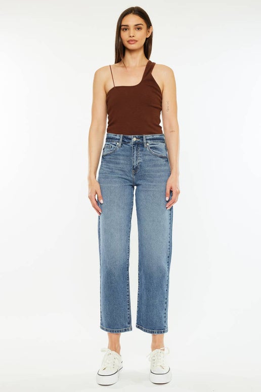 Jordana High Rise True Straight Leg Jeans