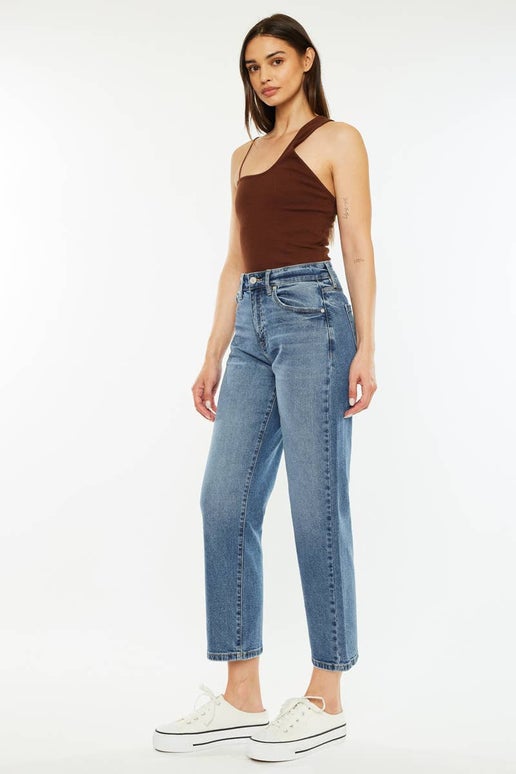 Jordana High Rise True Straight Leg Jeans