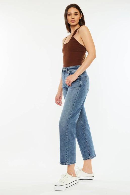 Jordana High Rise True Straight Leg Jeans