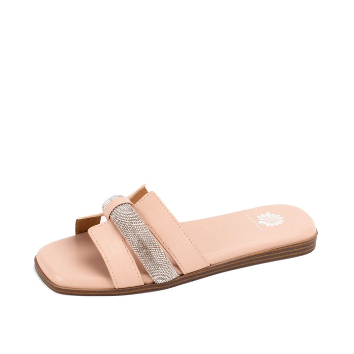 Kerria Slide Sandal in Blush - Yellow Box