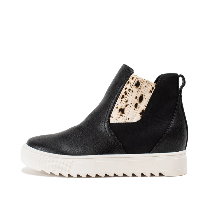 Malvena Wedge Sneaker Boot Black