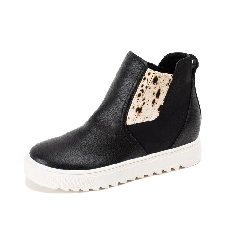 Malvena Wedge Sneaker Boot Black