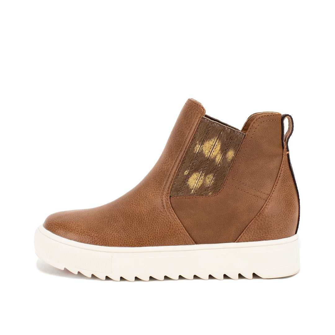 Malvena Wedge Sneaker Boot Brown