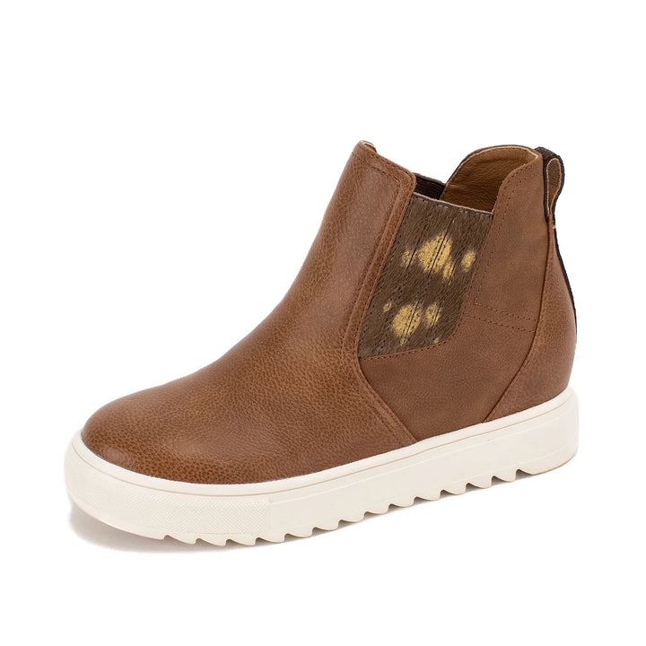 Malvena Wedge Sneaker Boot Brown