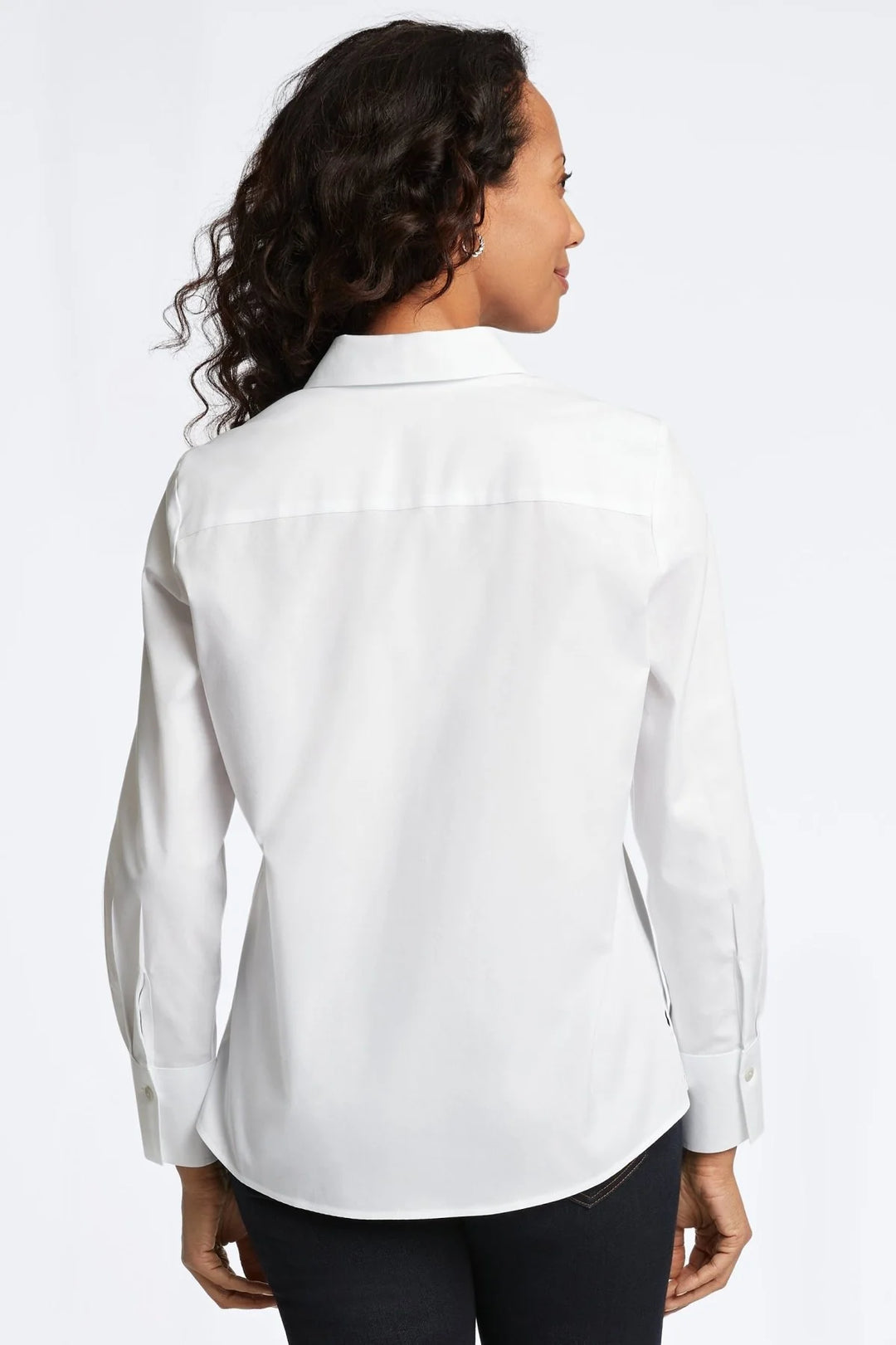 Mary Long Sleeve Pinpoint No Iron Button Down