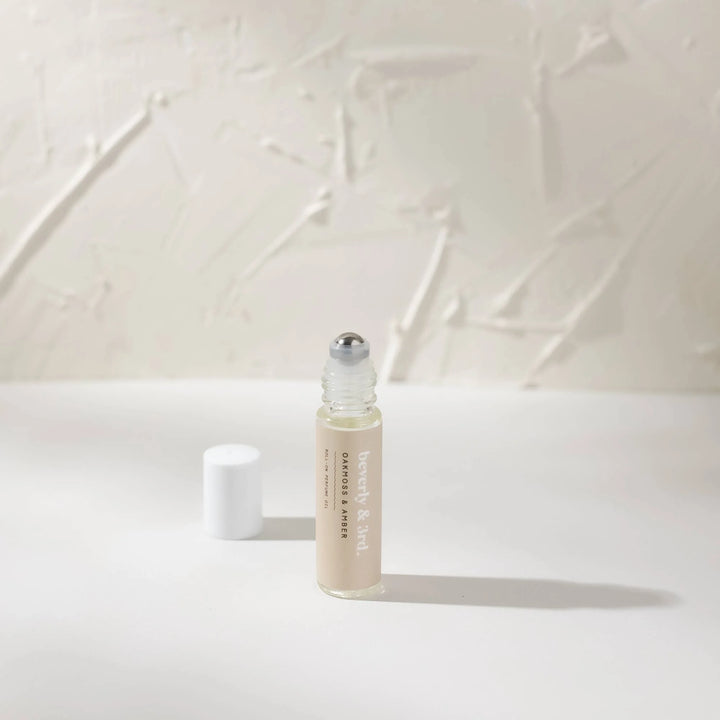 Oakmoss & Amber - Natural Roll-on Perfume Oil - Beverly and 3rd Candle Co.