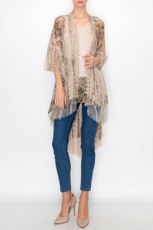 Jamie Lace Cardigan Duster