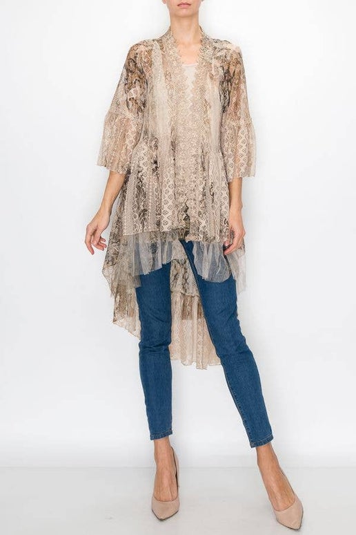 Jamie Lace Cardigan Duster