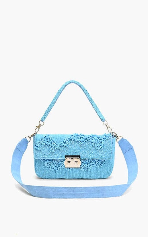 Azure Blue Skyline Shoulder Bag - America & Beyond