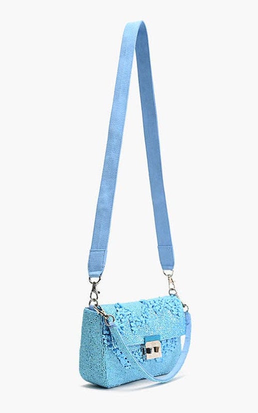 Azure Blue Skyline Shoulder Bag - America & Beyond