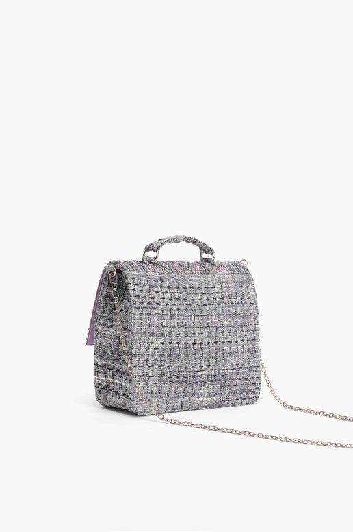 Lavender Fog Embellished Satchel - America & Beyond