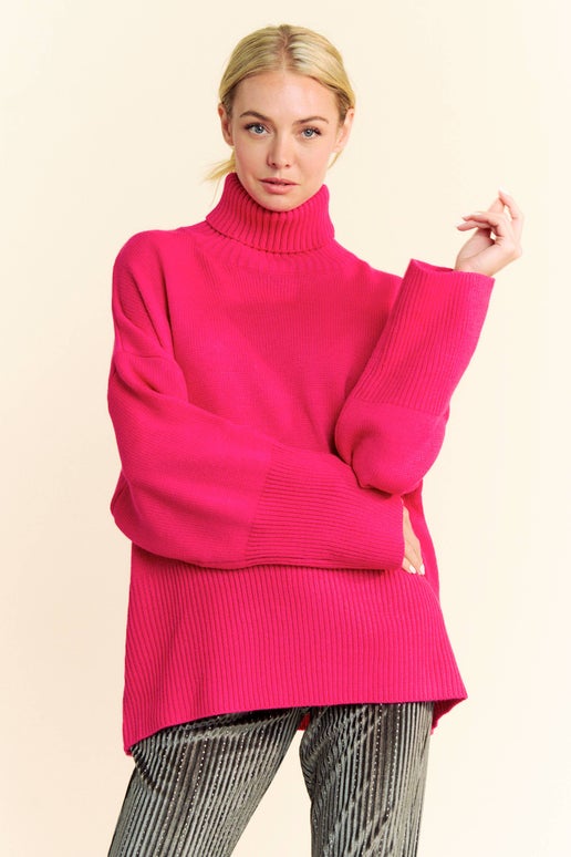 Rumor Long Sleeve Turtle Neck Sweater