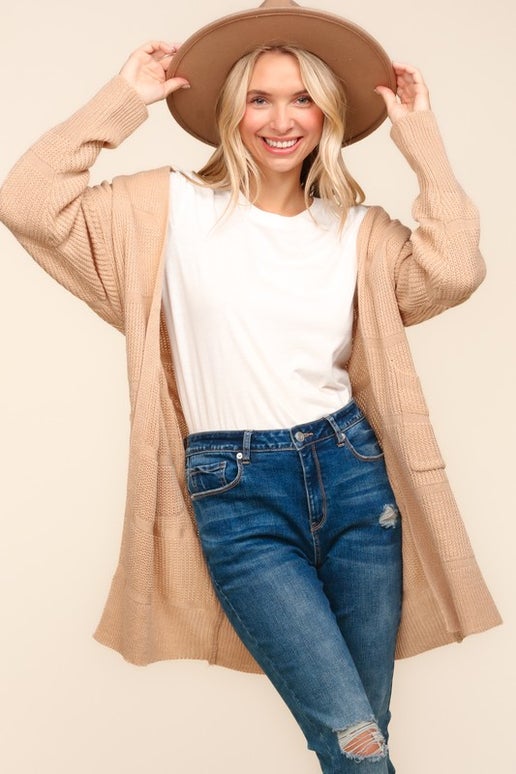 Fawn Textured Cardigan