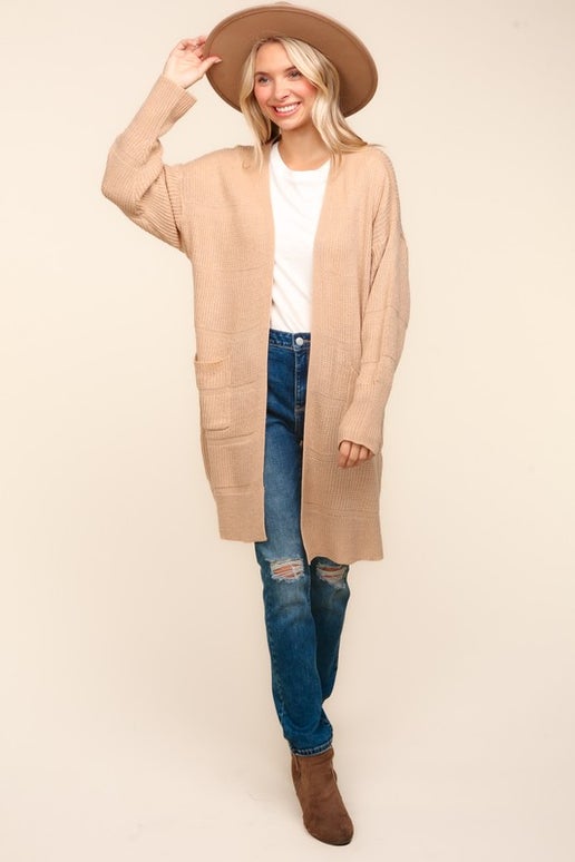 Fawn Textured Cardigan