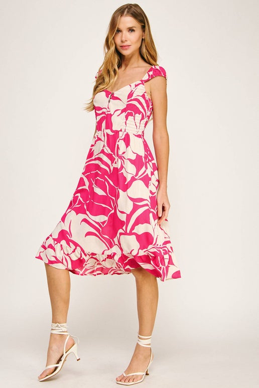 Fresh Breeze Midi Dress