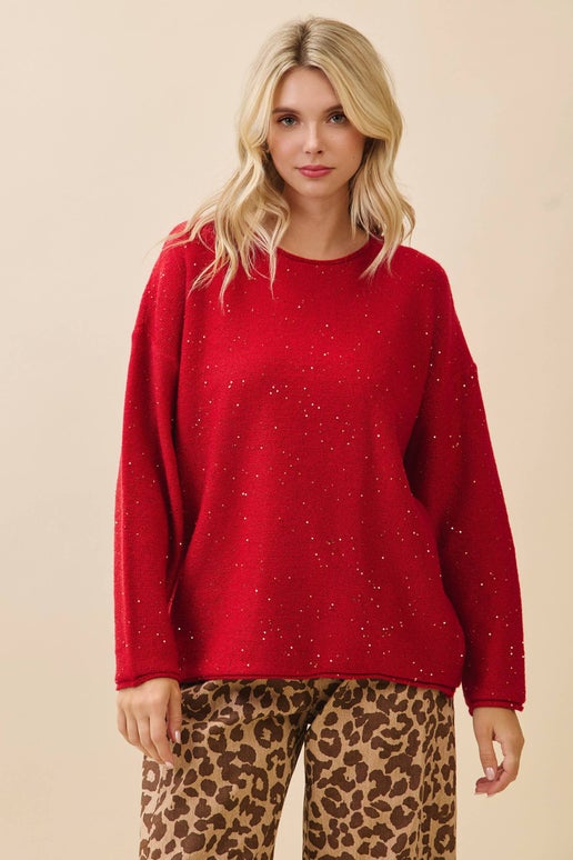 The Ruby Glow Sweater