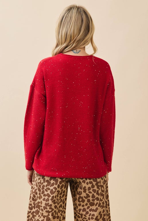 The Ruby Glow Sweater