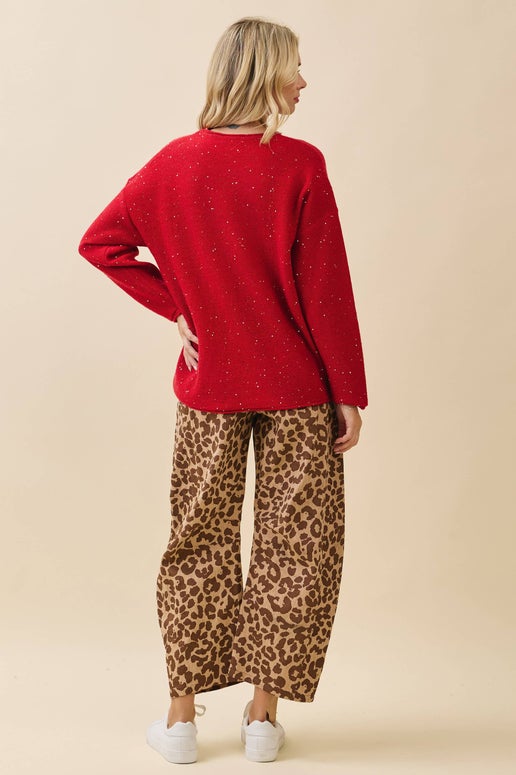 The Ruby Glow Sweater