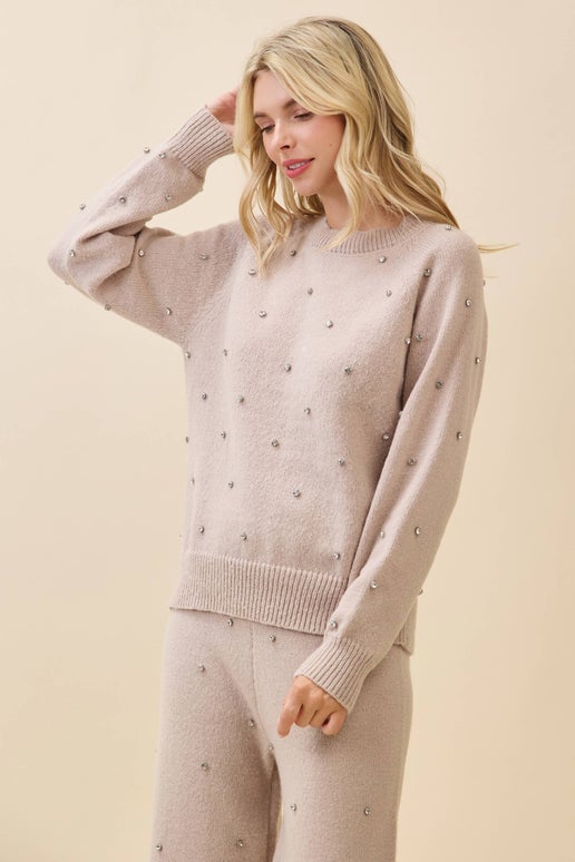 The Champagne Shine Sweater
