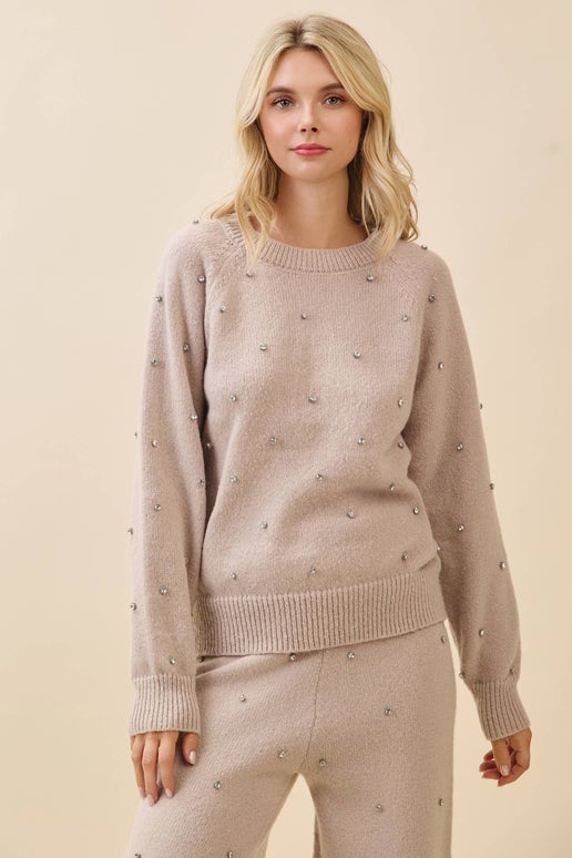 The Champagne Shine Sweater