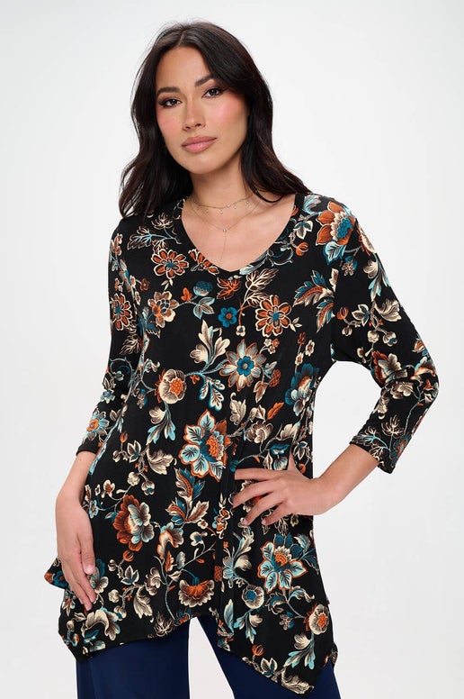 Don't Be Crewel 3/4 Sleeve Voyage Tunic