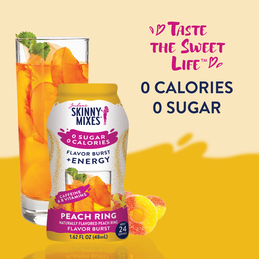 Flavor Burst - Sugar Free Peach Ring + Energy -Jordan's Skinny Mixes