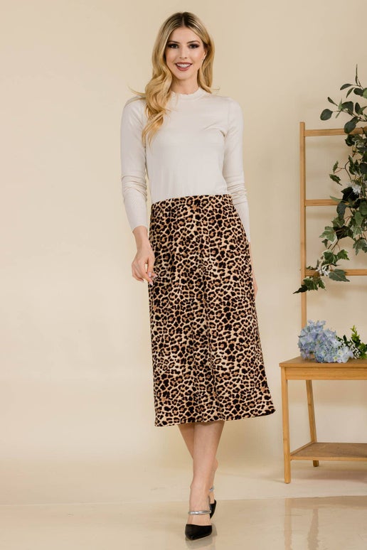 Rowdie Animal Print Skirt