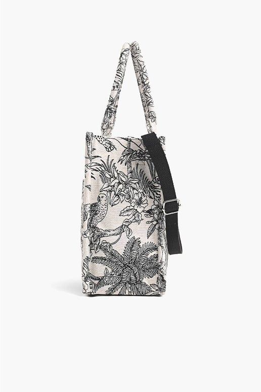 Leopard Lily Embellished Tote - America & Beyond