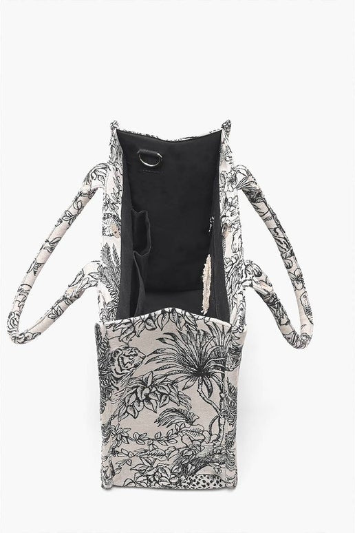 Leopard Lily Embellished Tote - America & Beyond