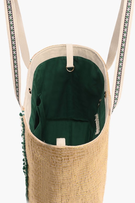 Bee Green Embellished Tote - America & Beyond