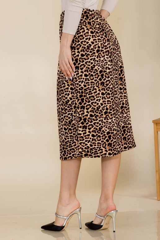 Rowdie Animal Print Skirt