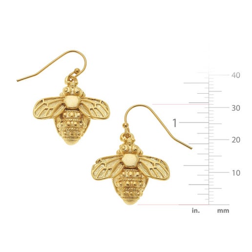 Gold Bee Earring - Susan Shaw