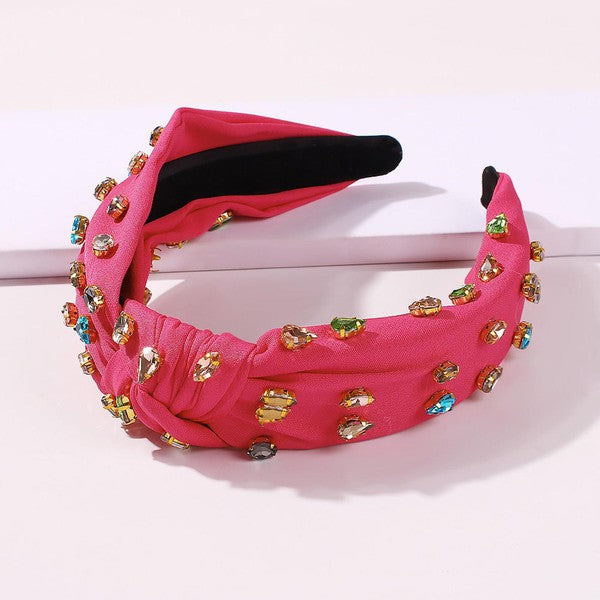 Priscilla Multi Colored Rhinestone Headband