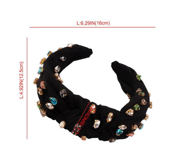 Priscilla Multi Colored Rhinestone Headband