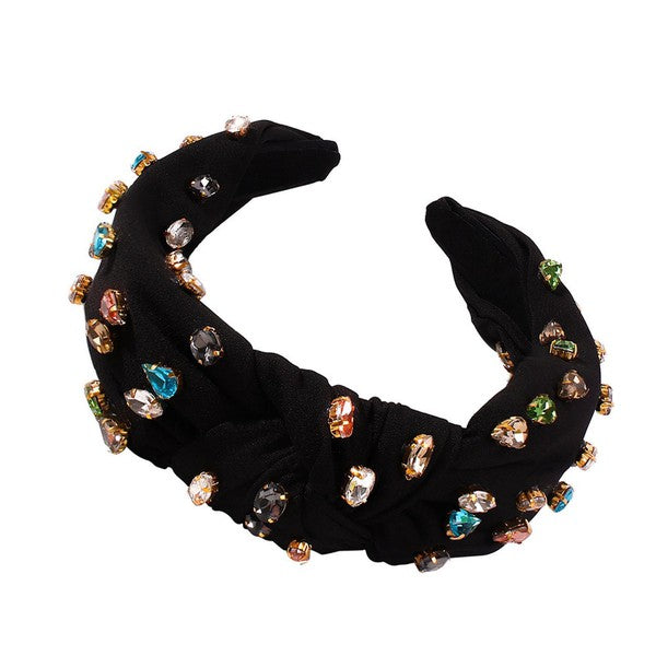 Priscilla Multi Colored Rhinestone Headband