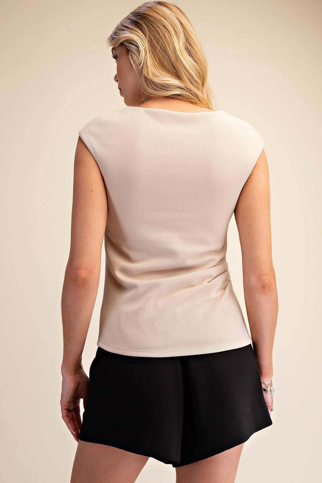 Polished Side Ruched Top