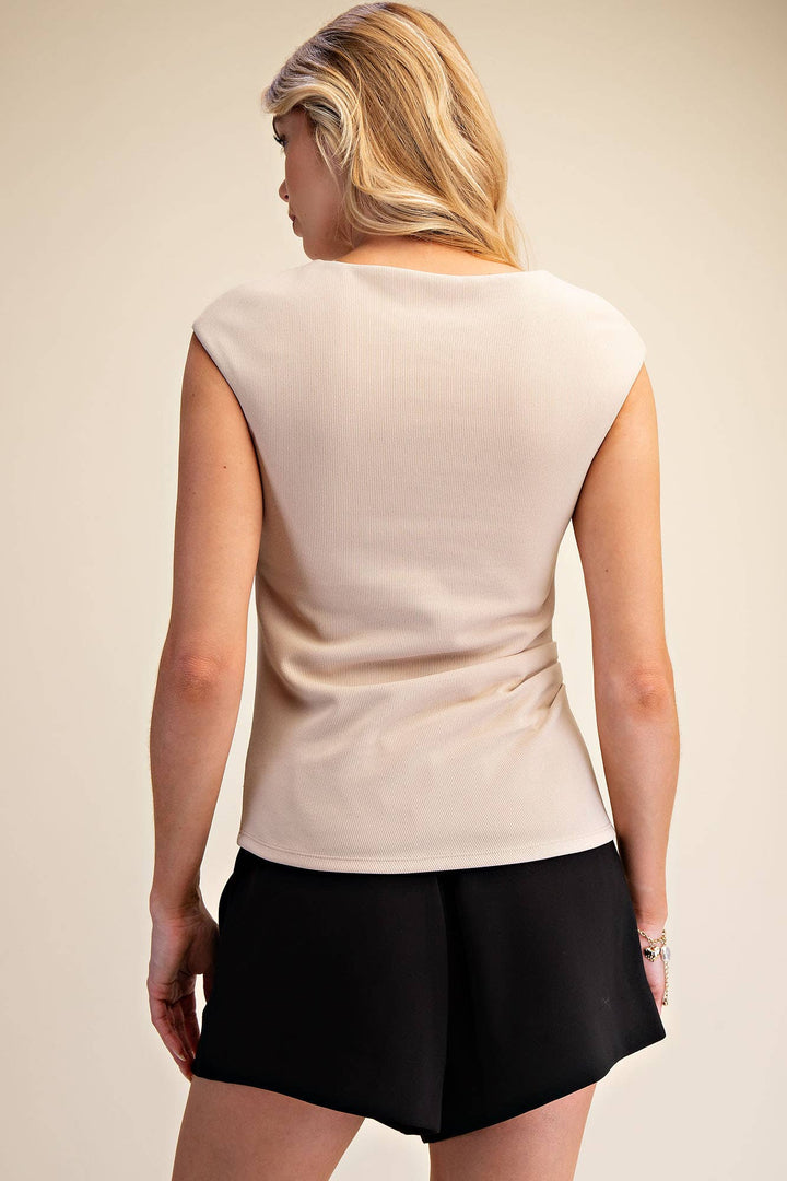 Polished Side Ruched Top